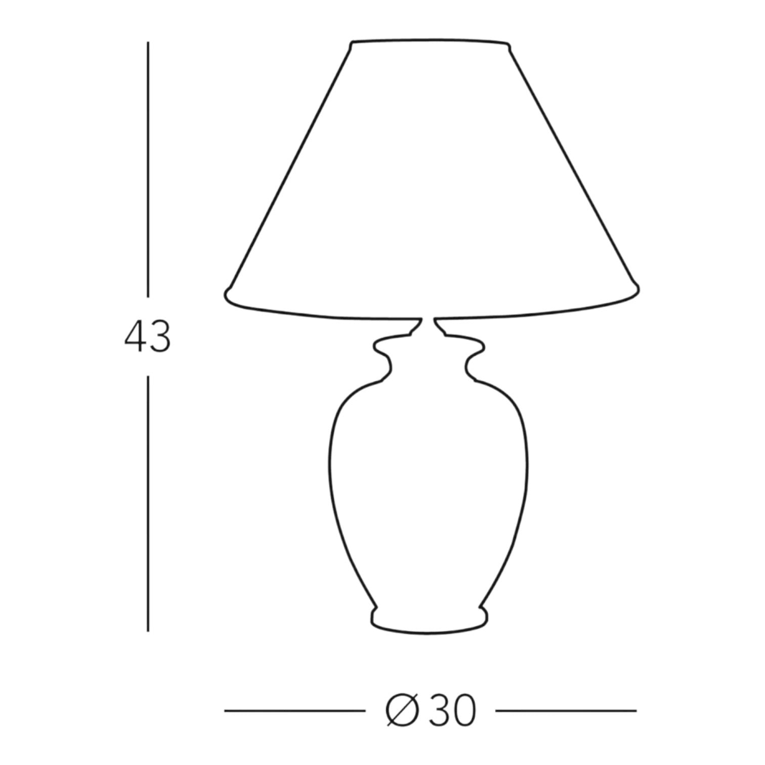 Giardino Limone Ø 30 cm – handgefertigte Tischlampe aus Italien #size:30cm