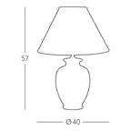 Giardino – handgefertigte Tischlampe aus Italien #size:40cm