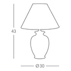 Giardino – handgefertigte Tischlampe aus Italien #size:30cm