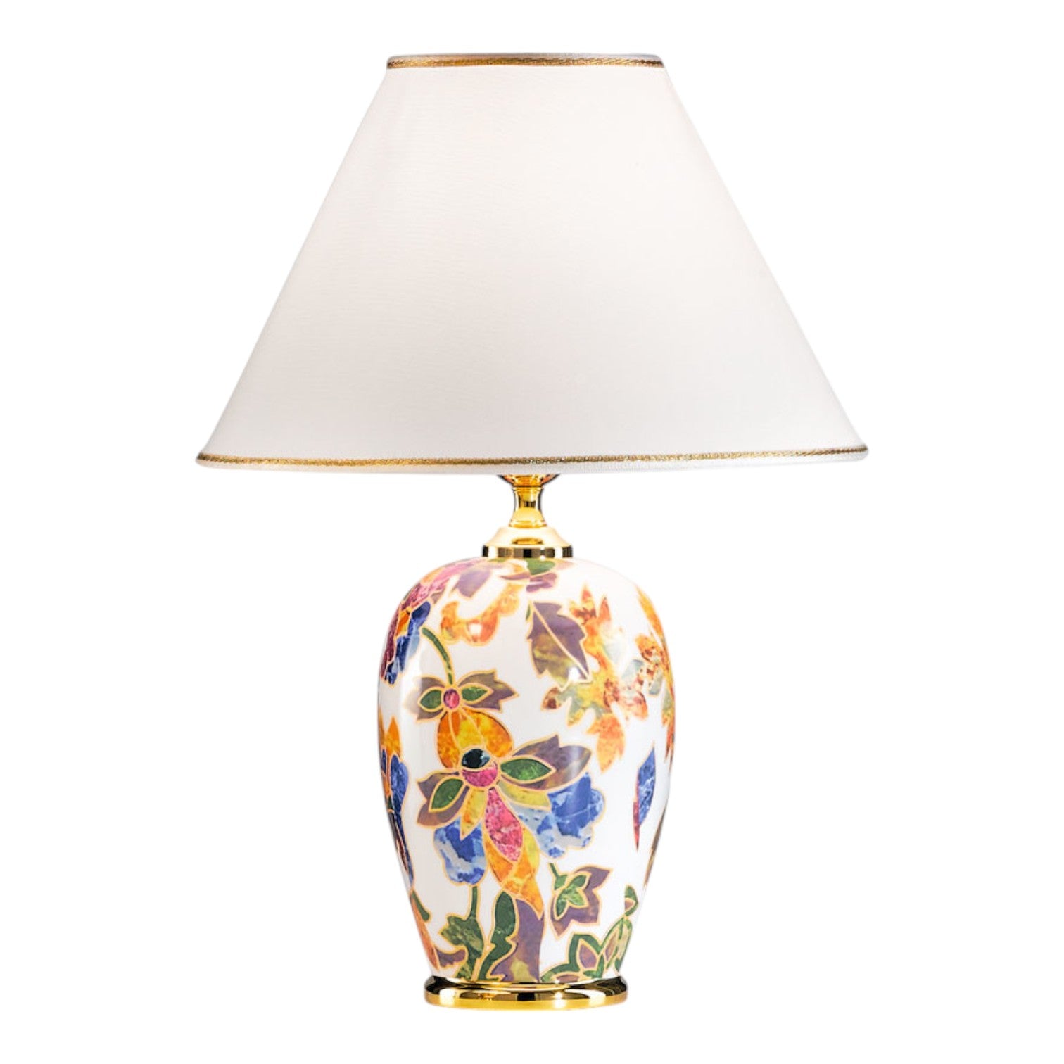Damasco Ø 30 cm – handgefertigte Tischlampe aus Italien #size:30cm
