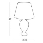 Damasco Ø 30 cm – handgefertigte Tischlampe aus Italien #size:30cm