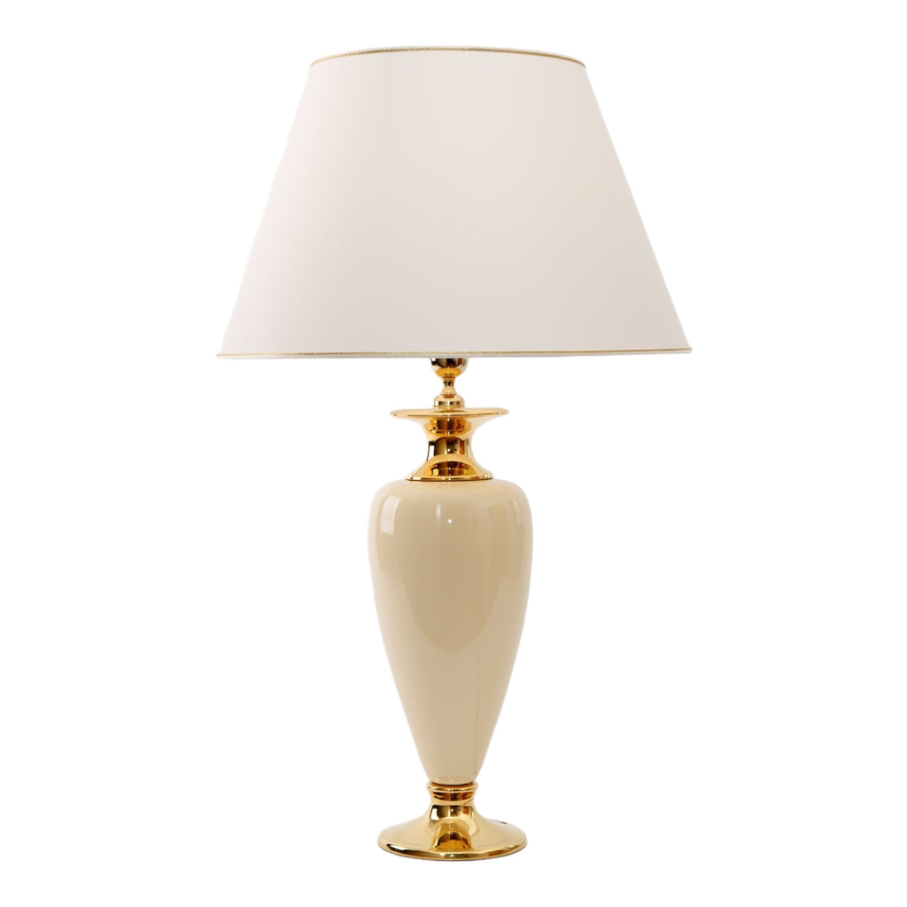 Lunatre Estetica – handgefertigte Tischlampe aus Italien #shade:beige