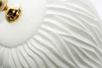 Lunatre Onde – handgefertigte Tischlampe aus Italien #shade:beige