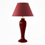 Lunatre Eleganza Bordeaux – handgefertigte Tischlampe aus Italien #color:bordeaux #shade:rot