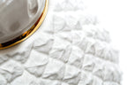 Lunatre Ananas Premium Gold/Weiß – handgefertigte Tischlampe aus Italien #color:ananas-weiss