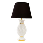 Lunatre Ananas Premium Gold/Schwarz – handgefertigte Tischlampe aus Italien #color:ananas-schwarz