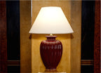 Lunatre Palazzo Bordeaux (Weinrot), Lampenschirm Beige #color:bordeaux #shade:beige