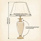 Lunatre Estetica Ø 50 cm – handgefertigte Tischlampe aus Italien #size:50cm