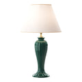 Lunatre Eleganza Verde – handgefertigte Tischlampe aus Italien #color:verde #shade:beige