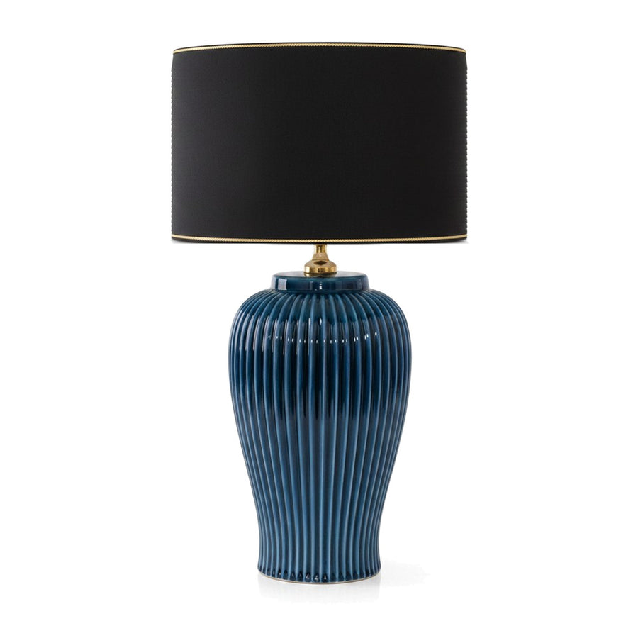 Lunatre Nobile blu Schirm Trommel – schwarzer Lampenschirm