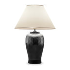 Lunatre Nobile Platino, Freisteller, Schirm Empire Beige – handgefertigte Tischlampe aus Italien #shade:beige #form:empire