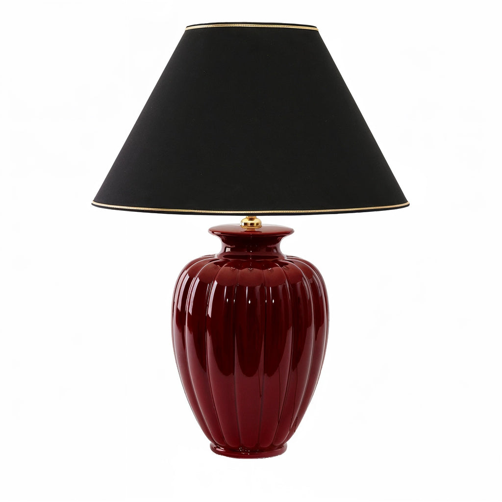 Lunatre Palazzo Bordeaux (Weinrot), Lampenschirm Schwarz #color:bordeaux #shade:schwarz